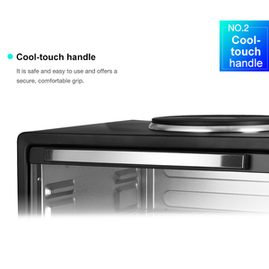 23L sobremesa multifunción <span class=keywords><strong>horno</strong></span> eléctrico con placa caliente sola tostador portátil calor comida caliente - Product Image 4