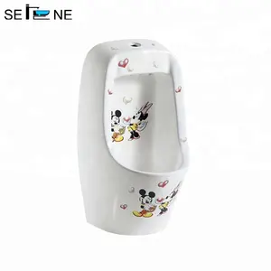 Kindergarten jungen pee kind urinal keramik wand montiert bunte kleine kinder urinal