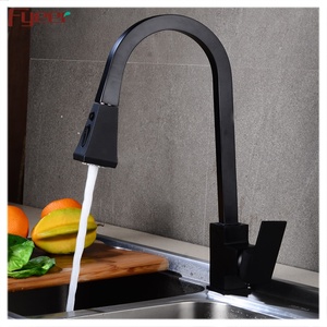 Fyeer Новый Кухонный Смеситель черный с вытяжным распылителем - Product Image 3