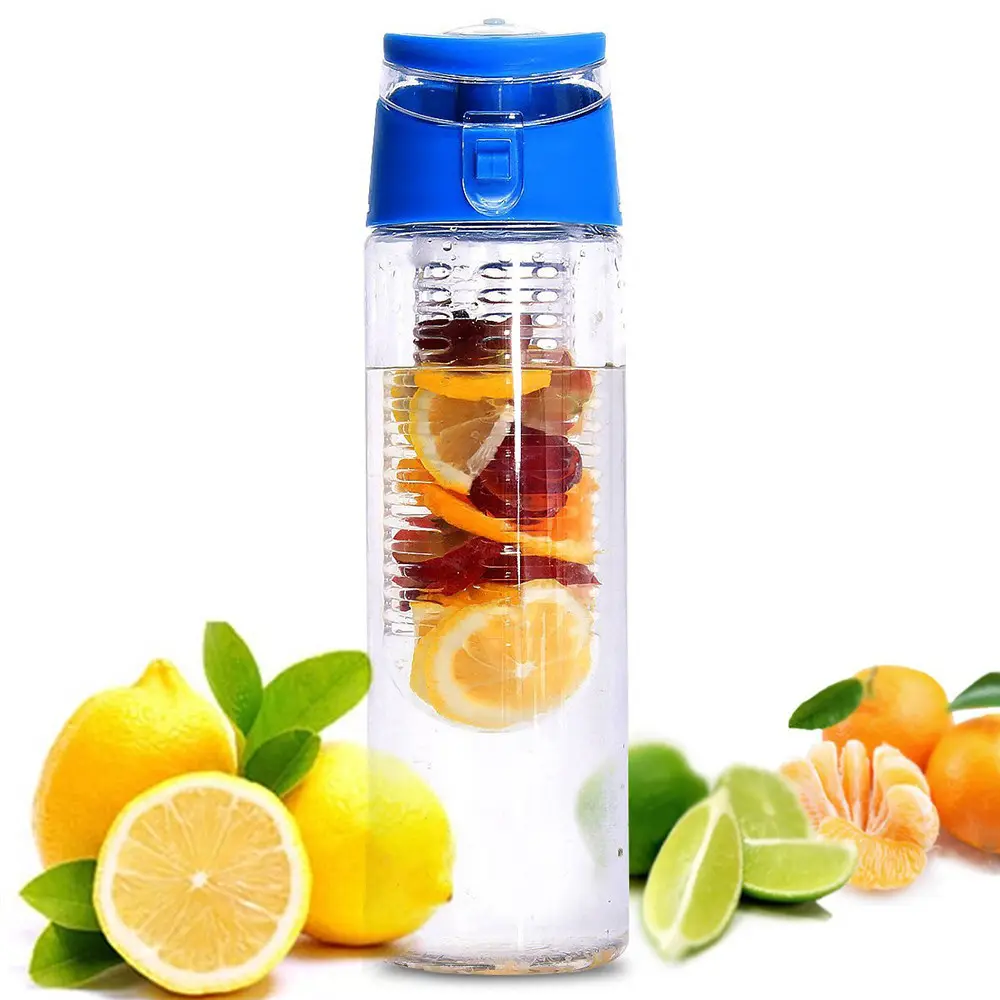 Sinh Thái Thân Thiện Hot New Sport 27Oz Tritan Trái Cây Infuser Chai Nước Với Trái Cây Infuser