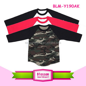 Monogram Blanks Red White Polka Dot Raglan 3/4 Tay Áo Bóng Chày Tee T Áo Sơ Mi Gia Đình Phù Hợp Với Người Lớn Kid Mẹ Và Tôi Áo Raglan - Product Image 5