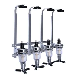 Dispensador de licor de vino para casa, 4 botellas, soporte montado en la pared, bebidas, cerveza, Alcohol, Bar, Butler - Product Image 1