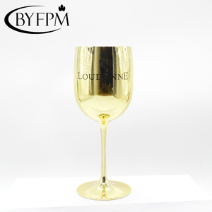 Gold plating <span class=keywords><strong>Champagne</strong></span> flutes plastic wine glass for <span class=keywords><strong>Moet</strong></span> <span class=keywords><strong>Chandon</strong></span> <span class=keywords><strong>Champagne</strong></span> free sample available - Product Image 4