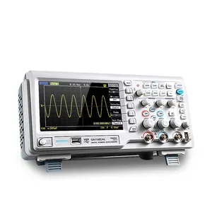 GA1102CAL Digital Oscilloscope 100MHz 7 "LCD 2 Gatilho Canal Osciloscópio 1G Osciloscópio Digital