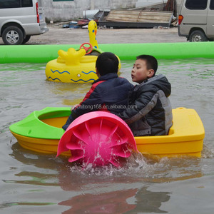 Inflatable สระว่ายน้ำเด็ก Paddle เรือ