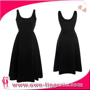 Venta caliente chaleco <span class=keywords><strong>de</strong></span> alta cintura hasta la rodilla vestidos <span class=keywords><strong>de</strong></span> las mujeres 50 <span class=keywords><strong>s</strong></span> hepburn vendimia estilos rockabilly vestido - Product Image 6