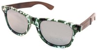 Lunettes de soleil en plastique transparent avec cadre en bois, vente en gros, produits chauds du nouvel an, 100%, 2020