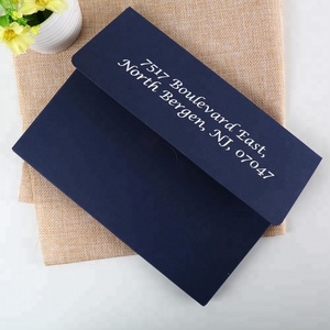Classico foglio d'argento blu Navy Gatefold con copertina rigida in acrilico invito <span class=keywords><strong>per</strong></span> <span class=keywords><strong>matrimonio</strong></span> anniversario di compleanno evento aziendale - Product Image 4