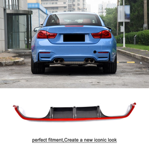 Personalizzato Rosso In Fibra di Carbonio M3 M4 Posteriore Lip Diffusore per <span class=keywords><strong>BMW</strong></span> F8x F82 F80 14-18 - Product Image 4