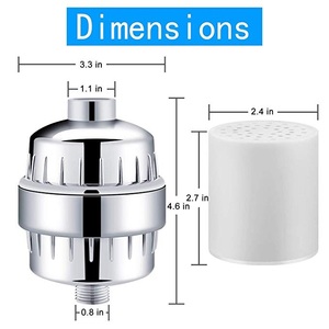 Filtro Doccia Domestico a 20 Stadi con Carbone Attivo Certificato CE e KDF, Purificatore d'Acqua per Doccia con Garanzia di 1 Anno - Product Image 4