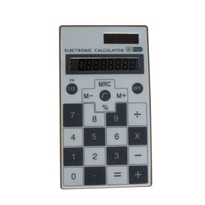 Cadeau de calculatrice électronique super mince à touche tactile en plastique durable - Product Image 2