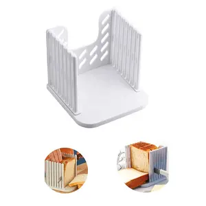 Toast Slicer Cutter Mold Foldable Adjustable Plastic Bread slicer for Sandwich