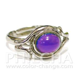Anillos de Aleación Modernos con Piedras que Cambian de Color, Diseño Especial Ajustable para Mujeres y Niñas - Product Image 2