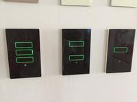 Saklar Lampu Sentuh Wifi Dinding Standar AS 3 Gang 1 Jalur 2 Jalur Panel Kaca Kristal Tempered Saklar Lampu Sentuh Nirkabel