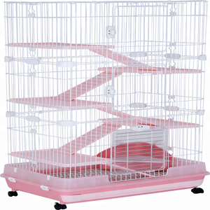 Piccolo Filo di Plastica Pieghevole Gabbia Gabbia Del Gatto, Piani 3 3 Colori - Product Image 2