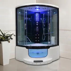 WOMA 1.34*1.34m Tempered Glass Sliding Door Steam Sauna Shower Room (Y801)