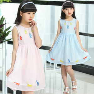 Abito Estivo in Cotone a Rete per Bambine dai Siti di Vendita all'Ingrosso Cinesi come Alibaba - Product Image 5