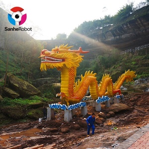 28M tamaño largo estilo chino Animatronic estatua del Dragón - Product Image 1