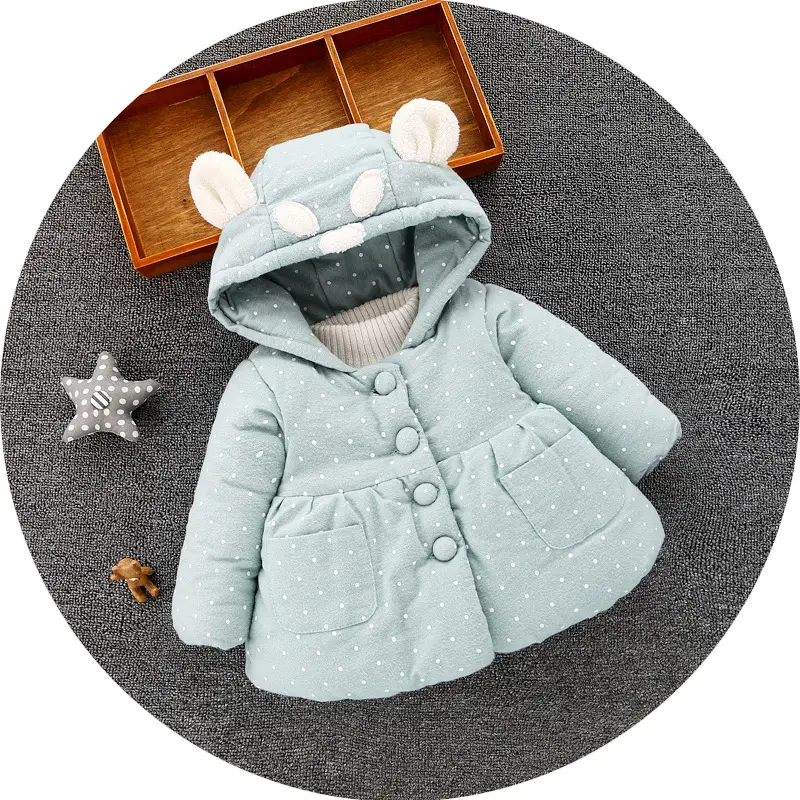 Hao Baby Children Clothing 2022 Winter New Kid Thickening Velvet Cotton Quilt Girls韓国版コットンコート