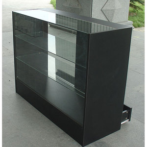 Khách hàng Kích thước giới thiệu với kính phía trước và khóa cửa ở phía sau và với ngăn kéo để hiển thị - Product Image 3