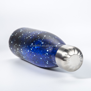 Everich 500ml nhỏ Miệng Cola hình dạng chai bowling chai thép không gỉ Starry cup quà tặng chai nước - Product Image 6