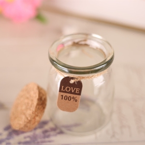 Jars <strong>Bottles</strong> for Bath Sauce 100ml Clear Glass Milk <strong>Bottle</strong> <strong>Cork</strong> Top Jar <strong>Cork</strong> Round - Product Image 4