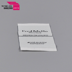 Quần Áo cổ áo thêu chính dệt nhãn cho quần áo trên cuộn/lưới - Product Image 3