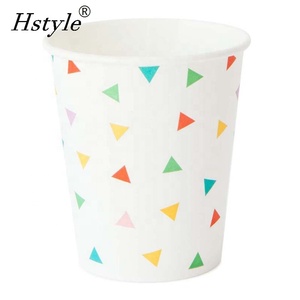 Hstyle <span class=keywords><strong>2024</strong></span> arc-en-ciel Triangle fête vaisselle Kit pour adultes enfants bébé douche mariage anniversaire décor fournitures en gros SPT061 - Product Image 3