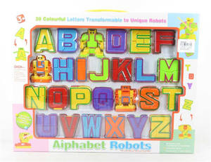 Verwandelt Roboter Alphabet Roboter Buchstaben Lernspiel zeug für Kinder