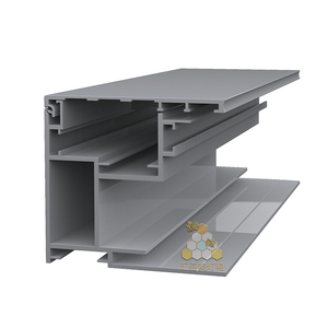 Profondità 80mm estrusioni parete cornice a scatto in alluminio profilo per luce casella di pubblicità esterna cartellone