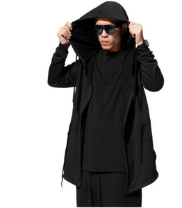 Hommes À Manches Longues Automne Cardigan Manteau Mode <span class=keywords><strong>Noir</strong></span> Cape Manteau <span class=keywords><strong>Pull</strong></span> À <span class=keywords><strong>Capuche</strong></span> - Product Image 5