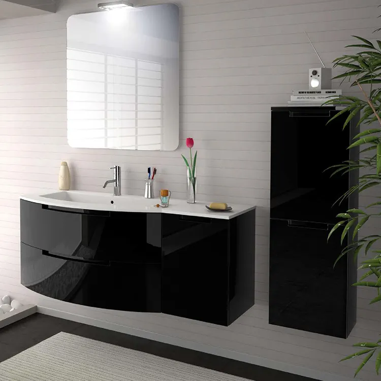 Italienische klassische Möbel Badezimmer eitelkeiten zum Verkauf Vanity Combo Einfaches und modernes Grafikdesign Hotel Edelstahl 5 Sets