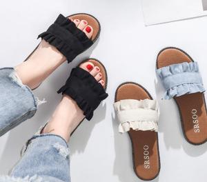 Alibaba produttori estate signore scarpe <span class=keywords><strong>eleganti</strong></span> nuovo sandalo <span class=keywords><strong>donna</strong></span> moda pantofola - Product Image 2