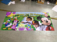 Conception personnalisée joyeux anniversaire impression de Bannière PVC flex bannière