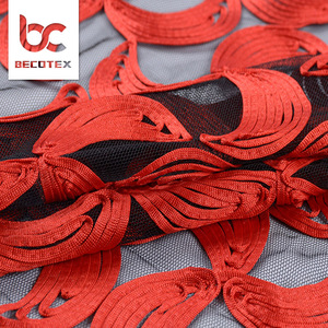 Più nuovi Disegni Africano Solubile In Acqua Ricamato <span class=keywords><strong>rosso</strong></span> Guipure Cavo <span class=keywords><strong>Tulle</strong></span> Tessuti di Pizzo - Product Image 2