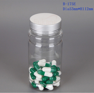 175ml Empty Health Care Plastic Medicine Bottle Vitamin <strong>Tablets</strong> <strong>Container</strong> with Aluminium Cap - Product Image 2