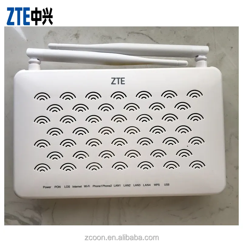 ZTE ZXHN F660 4 جيجابايت/2voip/واي فاي/usb ZTE F660 GPON ONU 5.2 النسخة