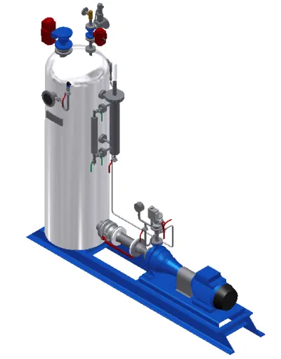 Conjunto condensador do tanque da armadilha do sistema de recuperação condensado