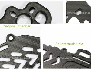 <span class=keywords><strong>CNC</strong></span> cắt phay chế biến cho đầy đủ tấm sợi <span class=keywords><strong>carbon</strong></span> Twill Matte tấm cho bay không người lái DIY FPV Máy bay trực thăng RC đồ chơi - Product Image 4