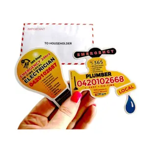 Promotional plumbing business card magnets,Customized envelope packed plumber magnet,Advertising plumbing refrigerator magnets