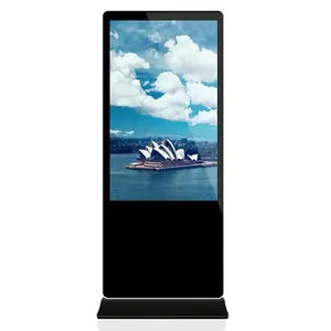 Centre commercial 55 pouces LCD affichage numérique et affichages multimédia ad lecteur vidéo android PCAP écran tactile kiosque