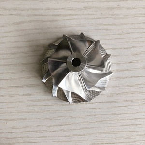 GT15-25 34.62/49.10mm 702489-0009/6/2 6 + 6 pale Turbo/fresatura/2618 in alluminio/ruota compressore billet per 717858/724930/750718 - Product Image 1