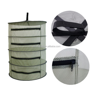 Hot Selling Rits Dry <span class=keywords><strong>Net</strong></span> Grow Tent Droogrekken/Opknoping Ronde Mesh Kruid Droog <span class=keywords><strong>Net</strong></span> Met Ritssluiting