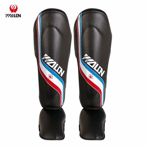 Nuevo cuero <span class=keywords><strong>espinilleras</strong></span> <span class=keywords><strong>boxeo</strong></span> pierna Protector Muay Thai MMA Kick Boxing <span class=keywords><strong>espinilleras</strong></span> - Product Image 4