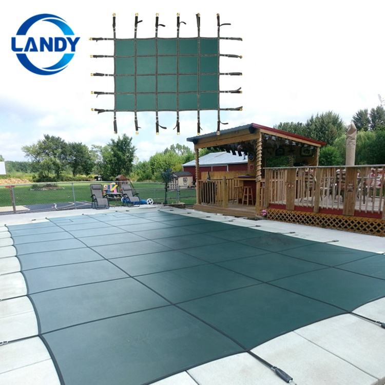 Couverture de piscine de sécurité verte