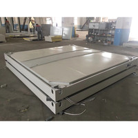 Structure métallique en acier pour conteneur préfabriqué, 20 pieds, 40 pieds, emballage plat, maisonnette modulaire mobile, structure pour bureau et habitation portables