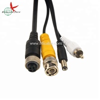 Cable de extensión de cámara de 4 pines de grado de aviación BNC RCA DC adaptador RoHS certificado PVC chaqueta 4K/8K resolución varias longitudes Stock