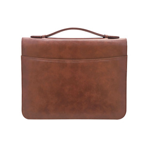 Nuevo Profesional cartera con cremallera maletín <span class=keywords><strong>ejecutivo</strong></span> con asas pu A4 tamaño cartera Cartera de cuero - Product Image 3
