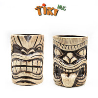 Mug en céramique 3D Crocodile Creative Bayou Rum, Mug Tiki personnalisé, Tasses souvenirs en céramique