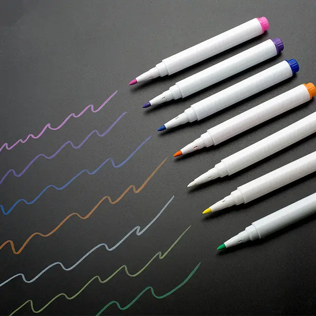 Non-Tossico Bagnato Pulito Fine Tip Liquid Chalk Marker Penne